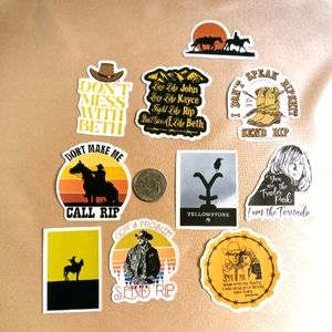 Yellowstone stickers #4 set of 10